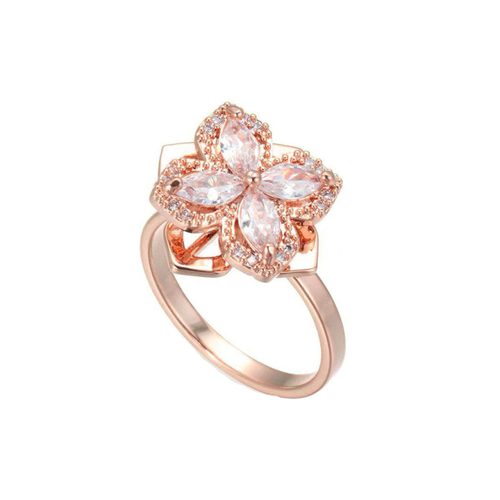 Flower Spinning Ring for Women's