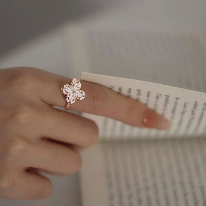 Flower Spinning Ring for Women's