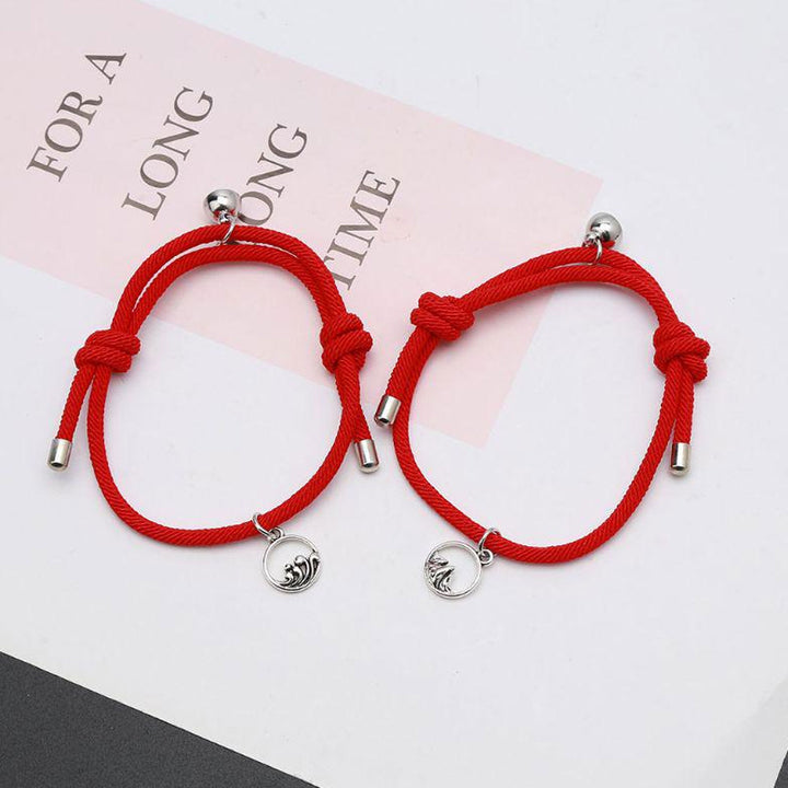 Red Couple Magnetic Bracelet