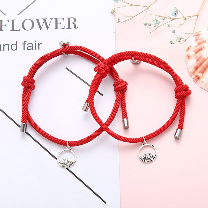 Red Couple Magnetic Bracelet