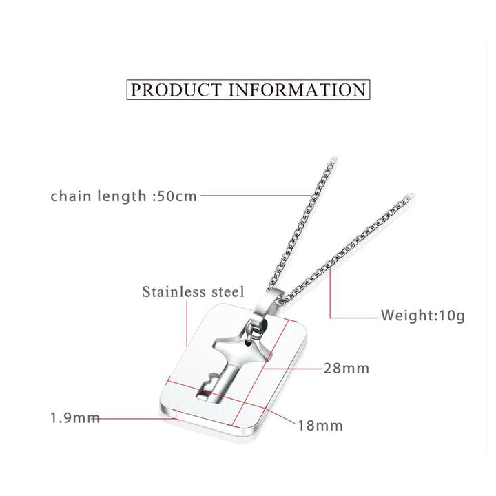 Heart Lock Bracelets and Key Necklace for Couples