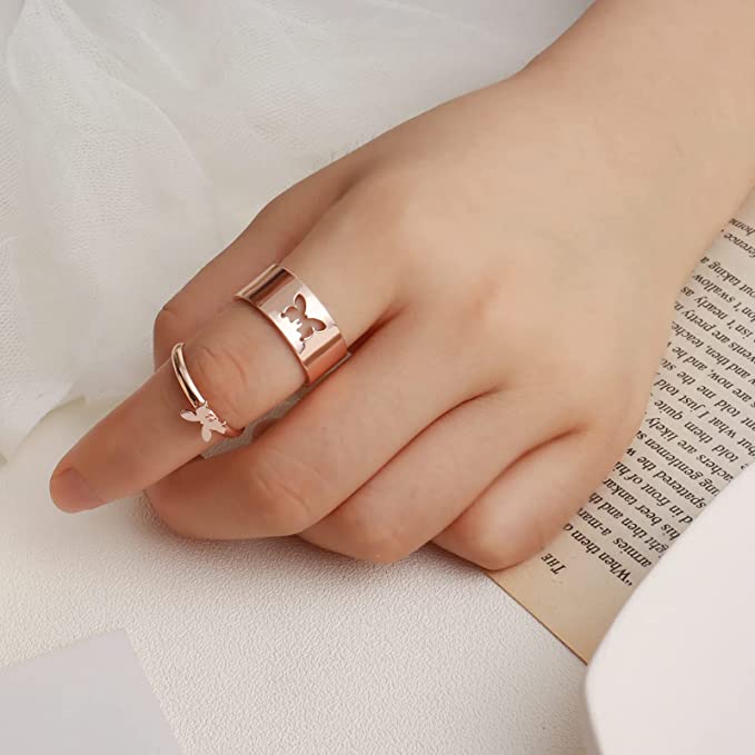 Butterfly Rose Gold Ring