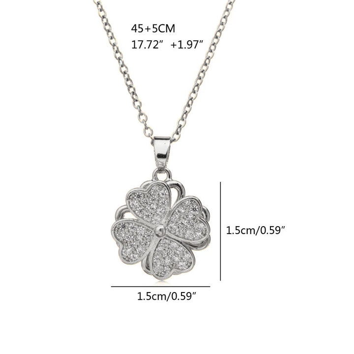 Twining Four Leaf Clover Necklace