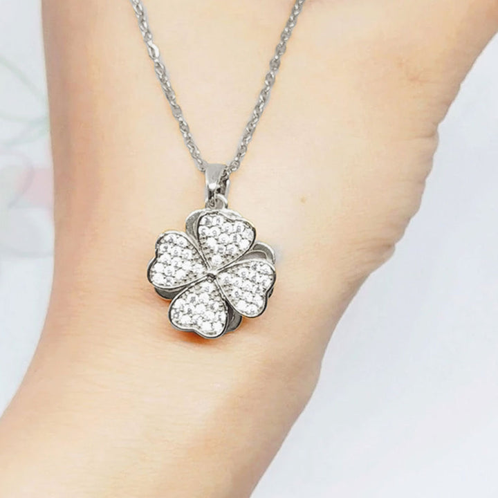 Twining Four Leaf Clover Necklace