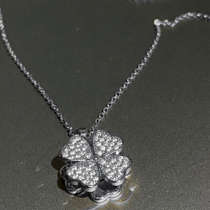 Twining Four Leaf Clover Necklace