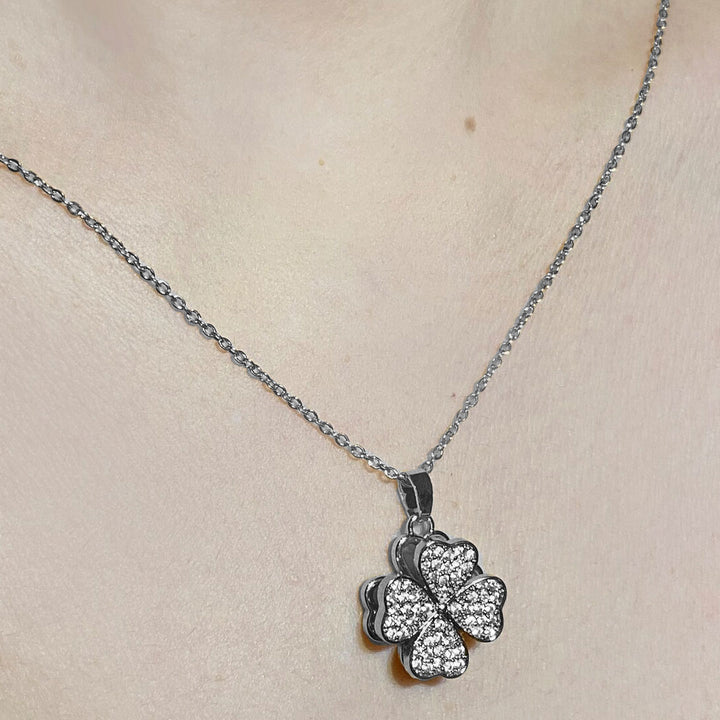 Twining Four Leaf Clover Necklace