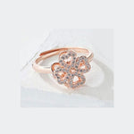 Revolving Four Leaf Clover Rings