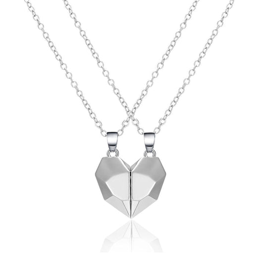 Love Heart Magnetic Couple Necklace